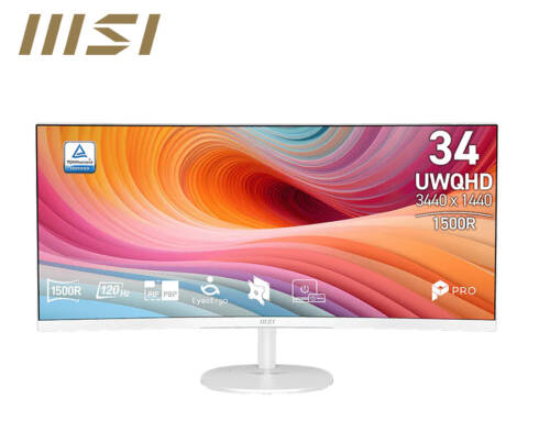 MSI微星 PRO MP341CQW E12【34吋】超寬曲面螢幕/120Hz